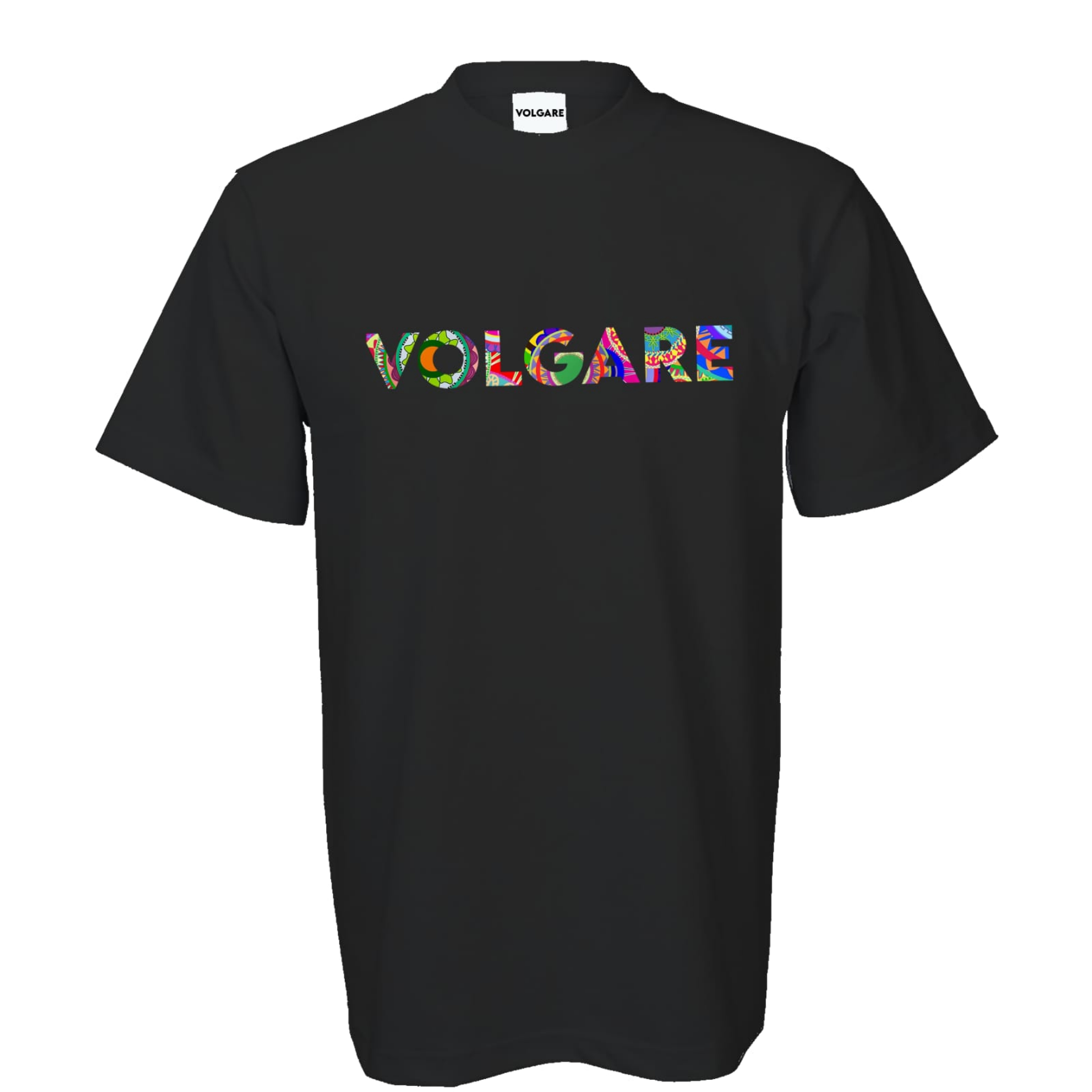 Picture of Volgare African Print Tee Black